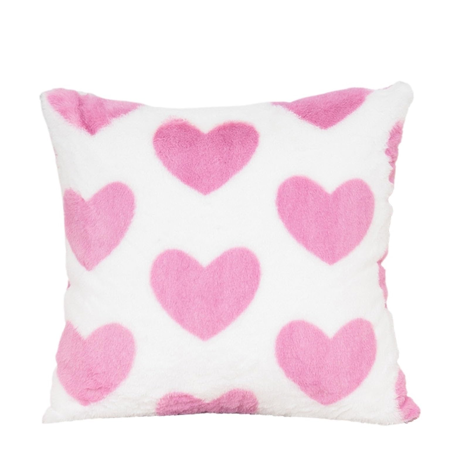 Taie d'oreiller pour couple en peluche douce et résistante pour décoration de lit