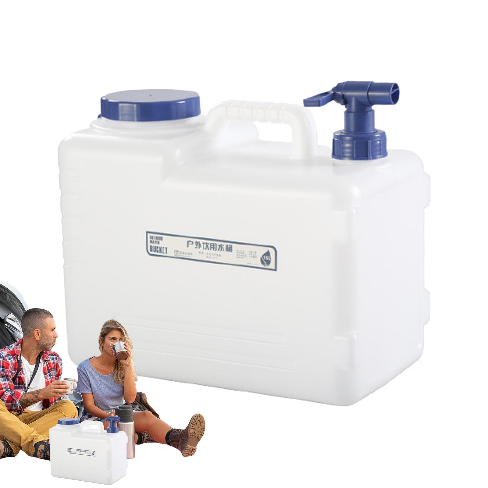 Kemping wodny, Camping Water Box | Przenośny pojemnik na wodę z kolcem | 10l/15l Duży zbiornik do nawadniania stołówki do zewnętrznego samochodu survivalowego