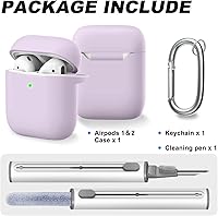 Vista 777 de Funda para AirPods Pro con kit de limpieza, funda de silicona suave para Apple AirPod Pro de 1ª/2ª generación, accesorios de funda AirPods Pro/Pro 2