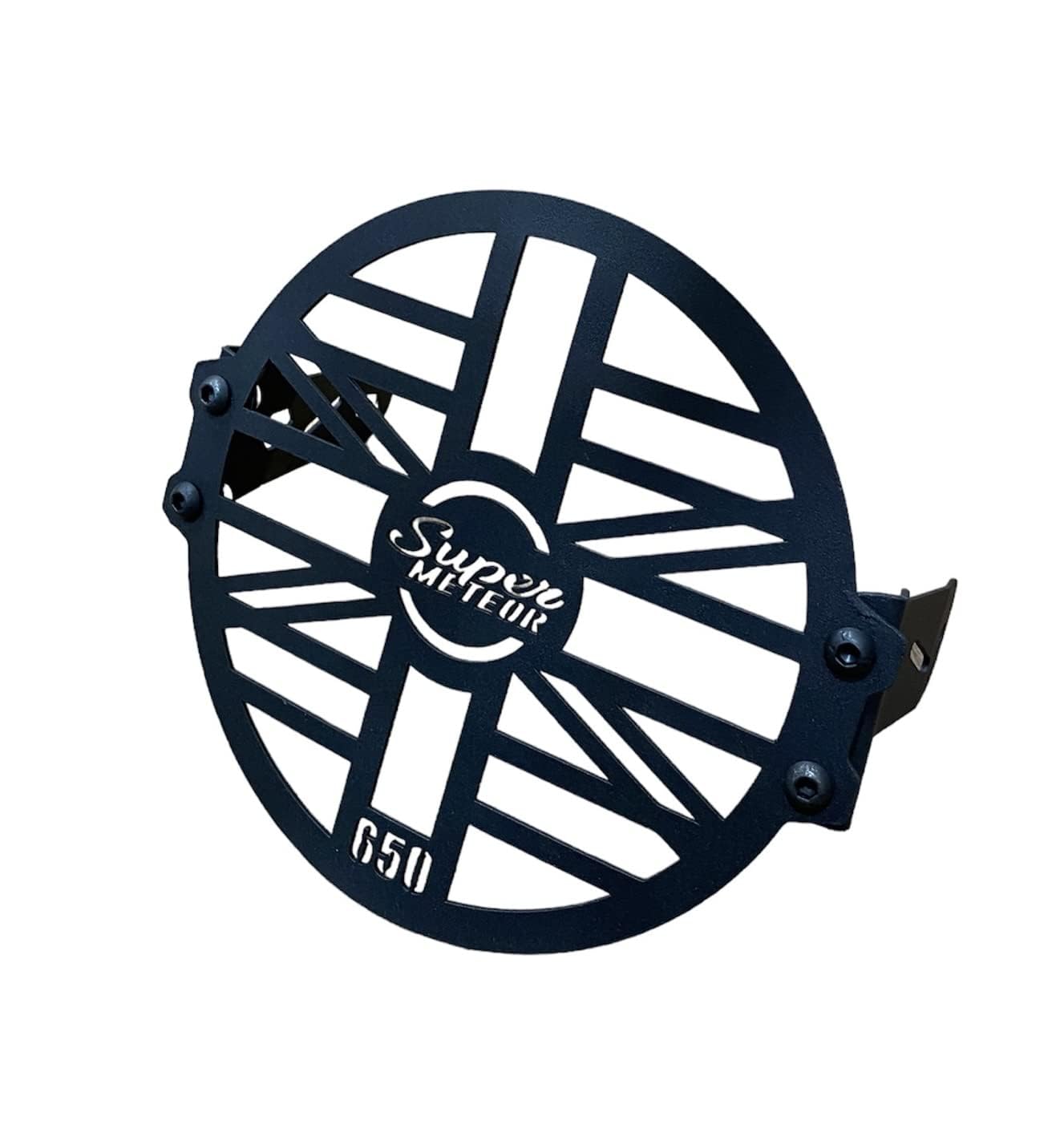 ASH Steel Headlight Grill Super Meteor 650 Head Light Grill Cover for Bike Meteor