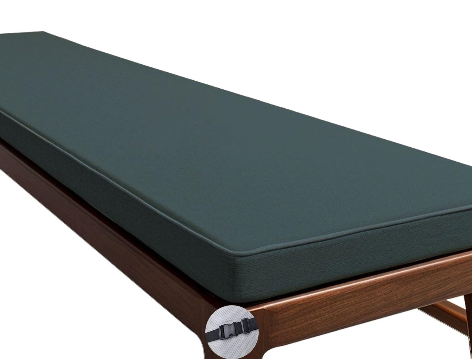 Panca antiscivolo per interni ed esterni, 120 cm, 150 cm, 100 cm, 90 x 40 cm, 35 cm, 30 cm, per giardino, patio, baia, sedie lunghe e altalene, colore: blu nuvola, 130 x 35 cm