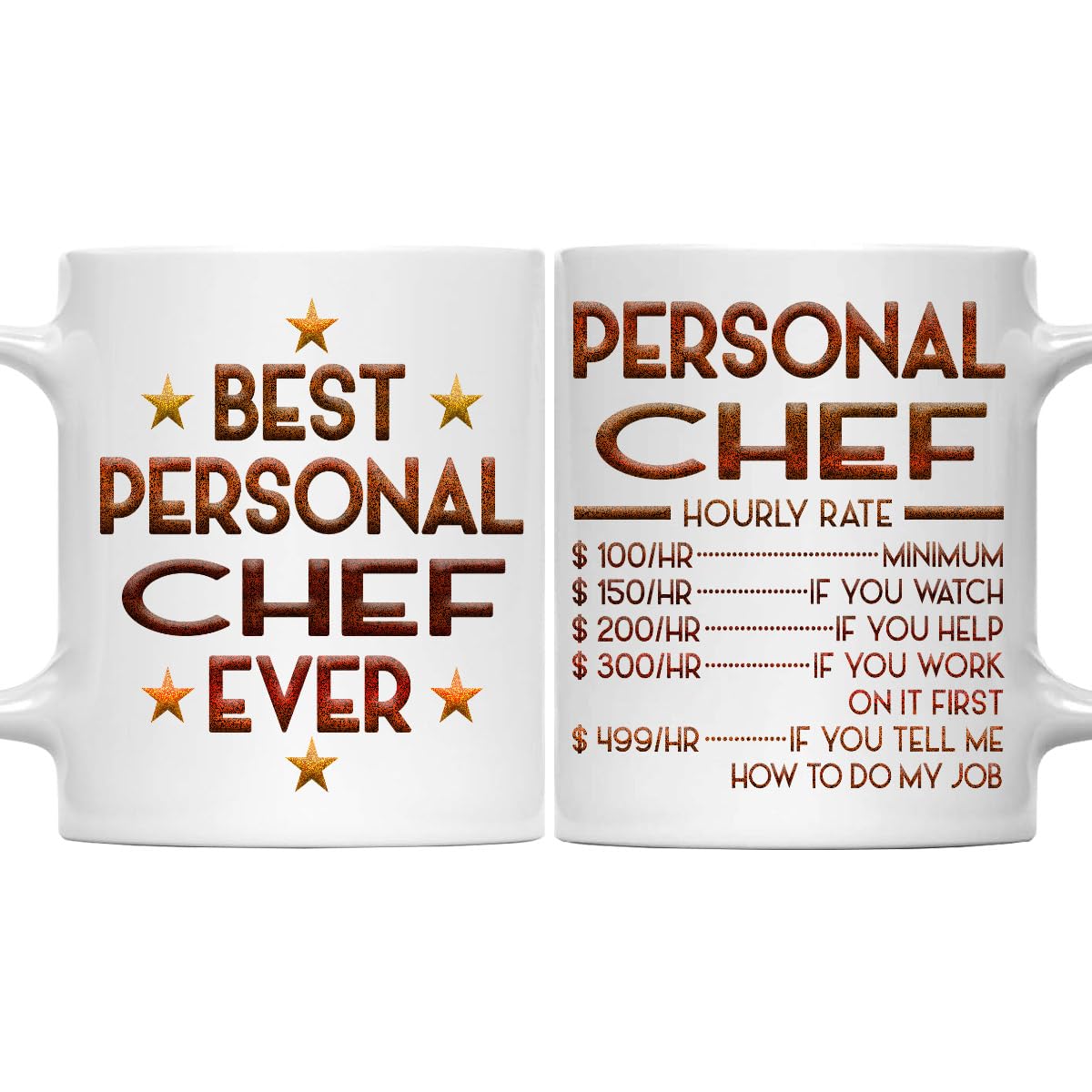 MONIZILUCKY Personal Chef Mug Best Personal Chef Ever Gift 11oz White Ceramic Coffee Mug for Office Work Friends Coworkers Birthday Thanksgiving Christmas Gift for Personal Chef