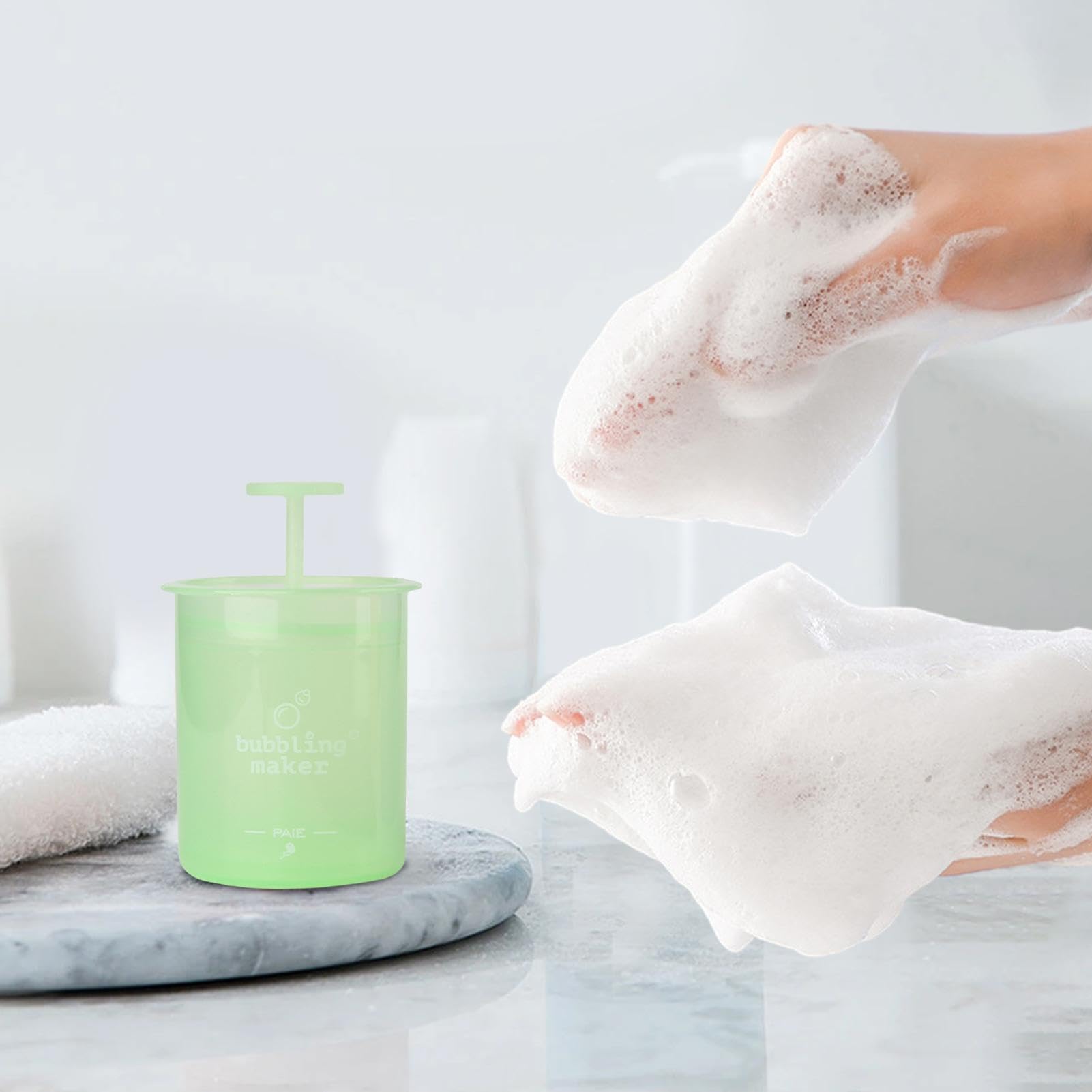 Schiumatore per lavaggio del viso, creatore di schiuma,Bottiglie schiumogene per la pulizia del viso Bubble Foamer | Strumento ergonomico per la pulizia del viso, creatore di schiuma