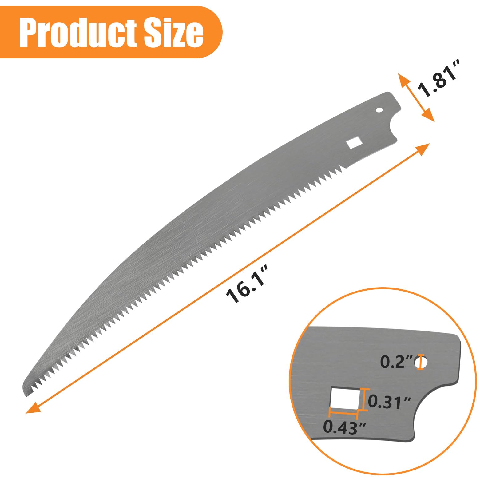 GJK 15" Pruning Saw Blade - Fiskars Replacement -2
