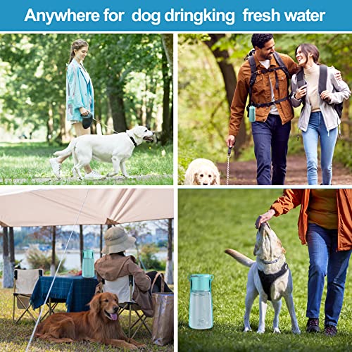 Portable Dog Water Bottle Shafgo 19 Oz Large Pet Travel Water Dispenser No Spill For Walking Dishwasher Safe #TOP6