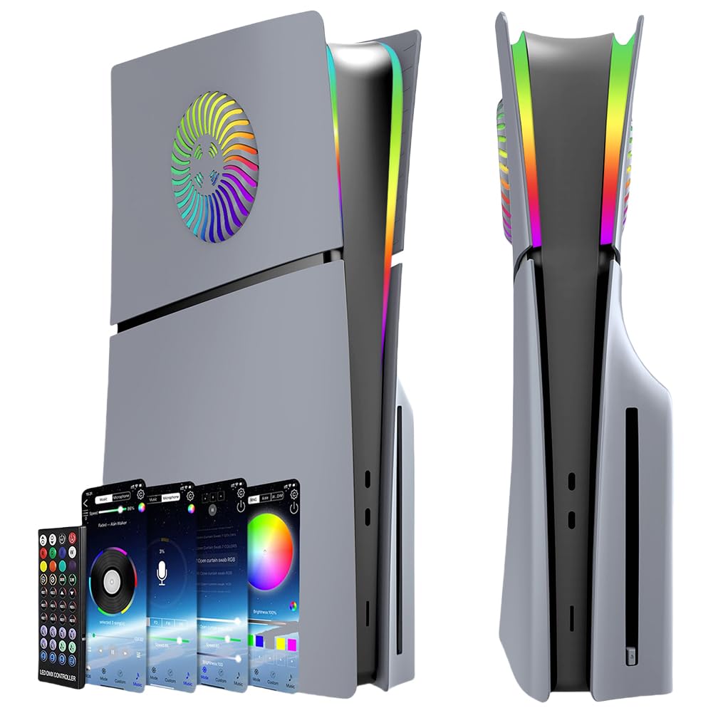 ABS Hard Shell Faceplate con sfiato di raffreddamento per PS5 Slim Disc/Digital Console per SLIM caso di sostituzione