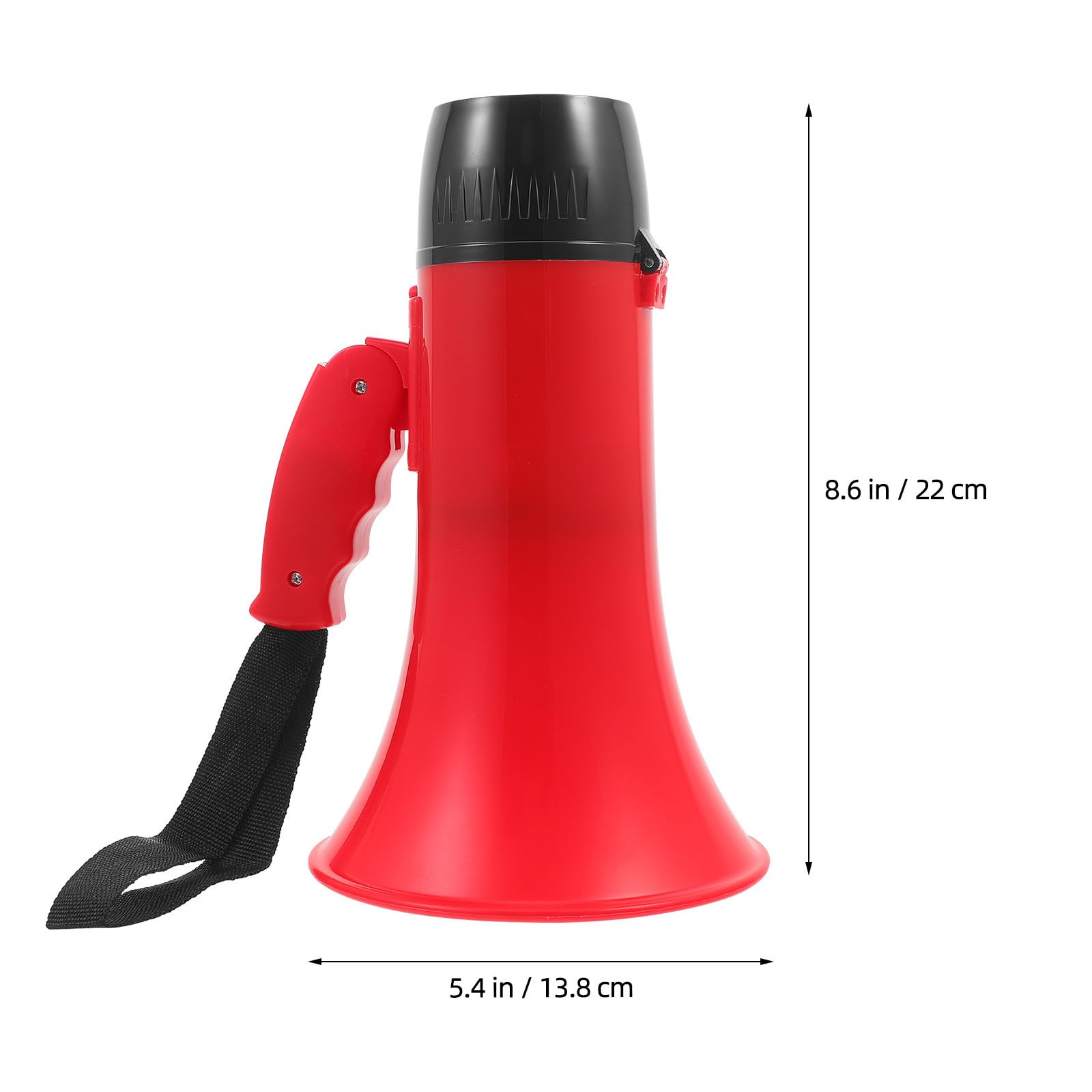 COLLBATH Megafono Portatile Rosso Microfono, Amplificatore Voce, 3500mah
