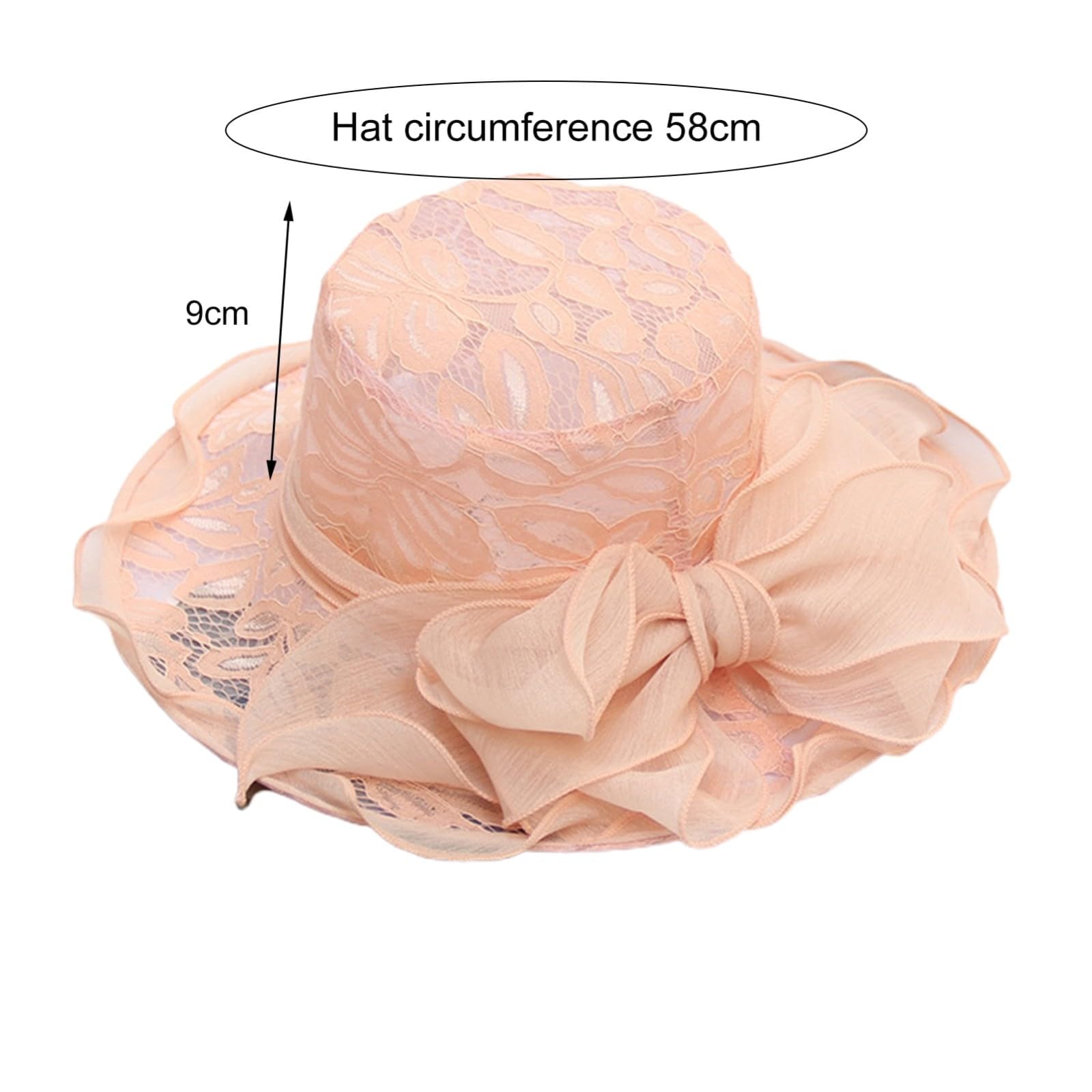 Générique Chapeau Femme Été Large Bord en Coton Enduit Léger et Respirant Très Confortable - Chapeau de Soleil pour Plage et Pluie Fine Protection Mode Pratique Chic
