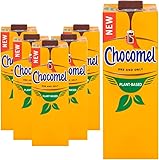 Chocomel Plant-Based Original Dutch Creamy Chocolate Milk, Tetra 1 Litre (Pack of 6) – Vegan, Gluten-Free, Dairy-Free, Ready-to-Drink Cocoa