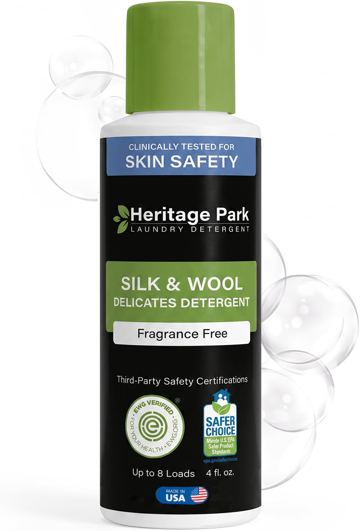 Heritage Park Silk & Wool Delicates Detergent - Fragrance Free - 4 fl oz