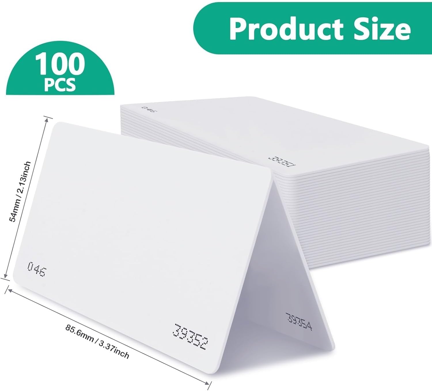 Custom Programmed 100 pcs 26 Bit Proximity CR80 Cards Weigand Prox Blank Printable Swipe Cards Compatable with ISOProx 1386 1326 H10301 format readers.