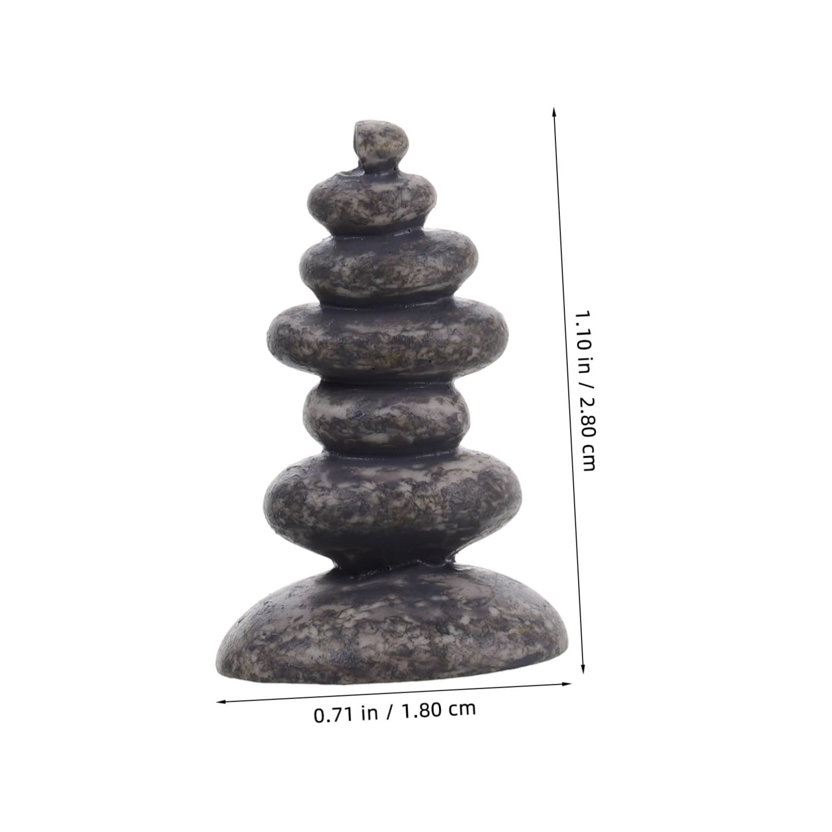 FELTECHELECTR 20pcs Retro Stacked Rock Garden Statues Handmade Zen Balancing Stones for Micro Landscape Decor Fish Tank Landscape Aquarium and Fairy Garden Designs