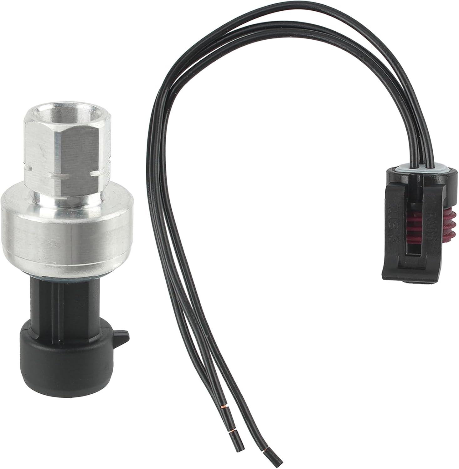 AUTOKAY AC Refrigerant Pressure Switch Sensor & Connector Fits for GMC Buick Chevrolet Cadillac Isuzu Pontiac Saturn, Air Conditioning Refrigerant Pressure Sensor Replace 13587668 13502759 22634172