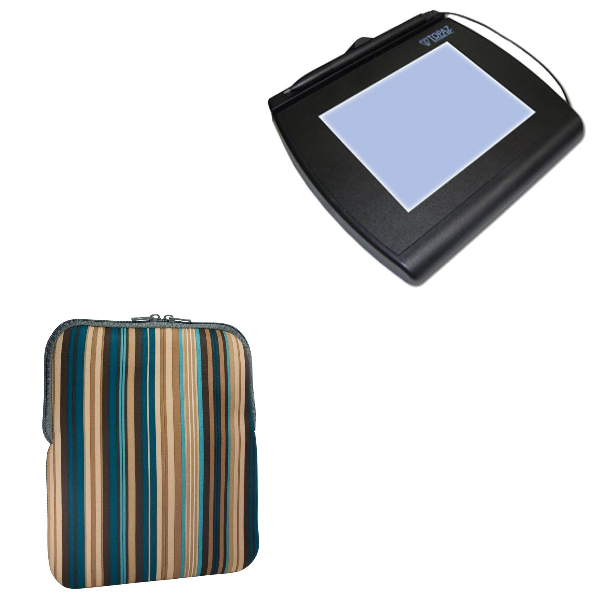 BoxWave Case Compatible with Topaz SignatureGem 4x5 - Chic Pouch, Retro 70's Design Neoprene Slip Sleeve - City Lights