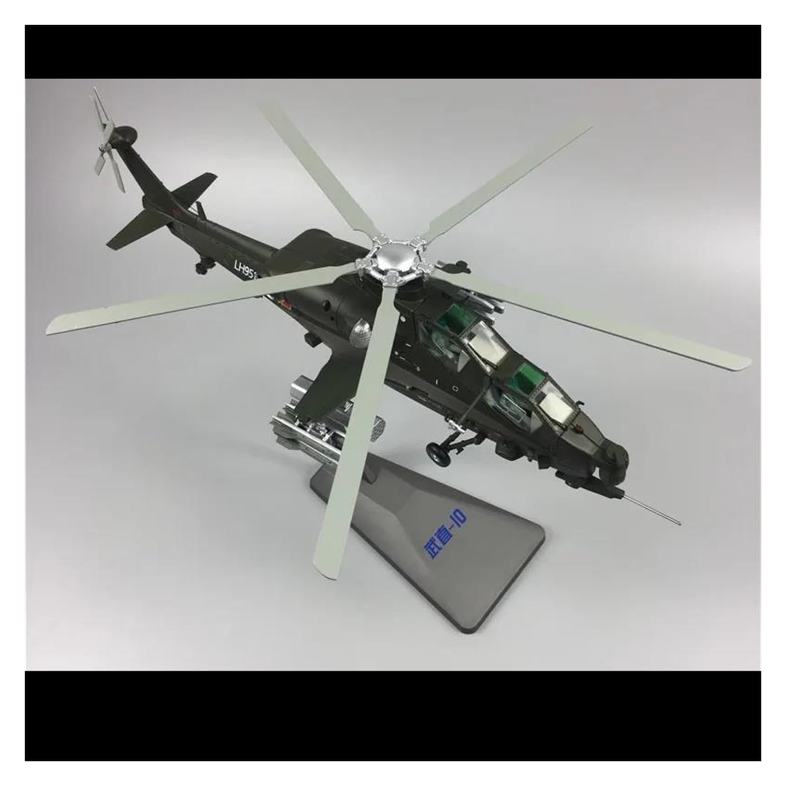 Mini Modell Flugzeug 1:48 Für Druckguss-Maßstab WZ-10 Militärtransporthubschrauber-Flugzeugmodell Fertiges Statisches Metall-Hobbyspielzeug