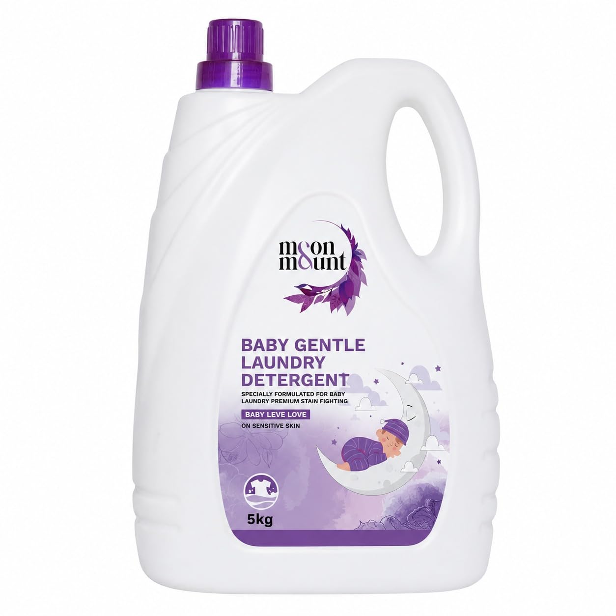 Moon & Mount Baby laundry liquid detergent 5 liter, washing liquid for Baby Clothes | Allergen Free | Leaf Love (Leaf Love)-image-26