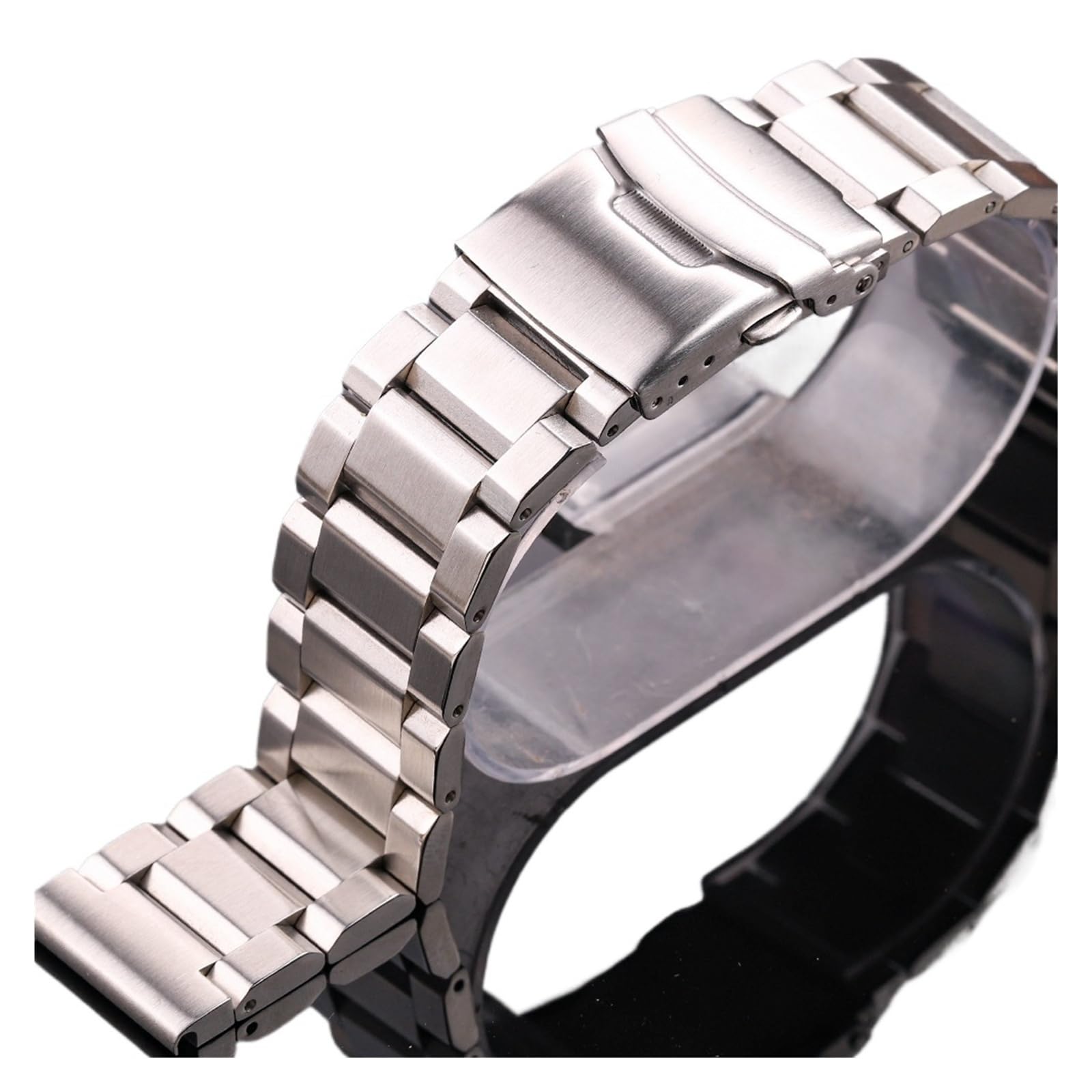 Générique NASUNJIA Bracelet De Montre En Acier Inoxydable Massif, Bleu, Noir Et Or, Compatible Avec Les Bracelets De 18 Mm, 20 Mm, 22 Mm Et 24 Mm
