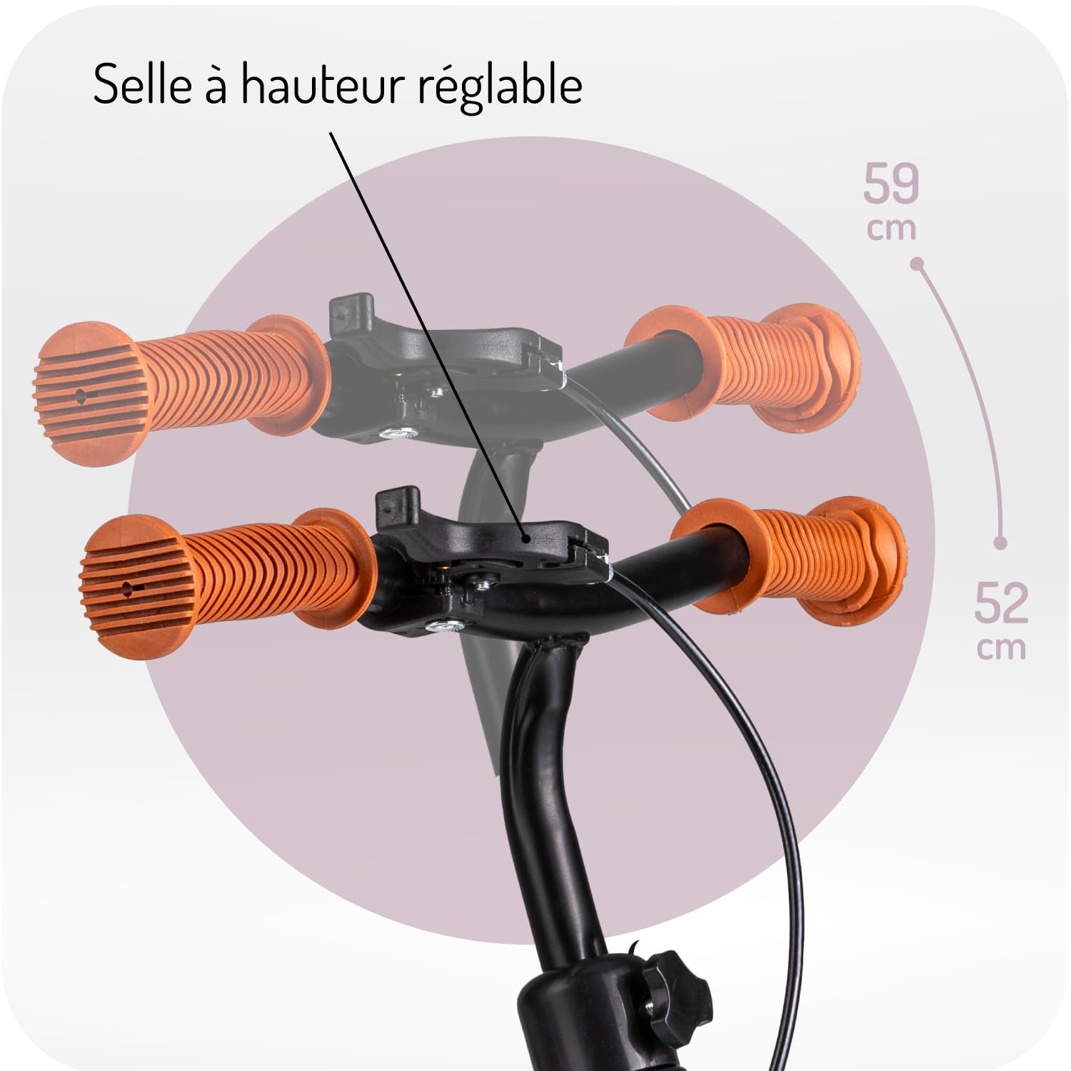 MOMI BREKI Draisienne pour Filles et Garçons 3 Ans, Cadre Métallique Léger 3 kg, Poids Max 25 kg
