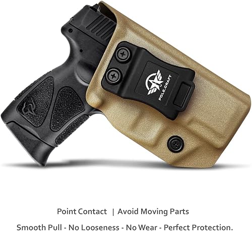 Vista 60 de Funda Taurus G3C G2C IWB Kydex Holster Taurus G3C / G2C / G2S / PT111 / PT140 0.354 in/.40 - Cintura interior oculta Taurus G3C / G2C / G2S / PT111