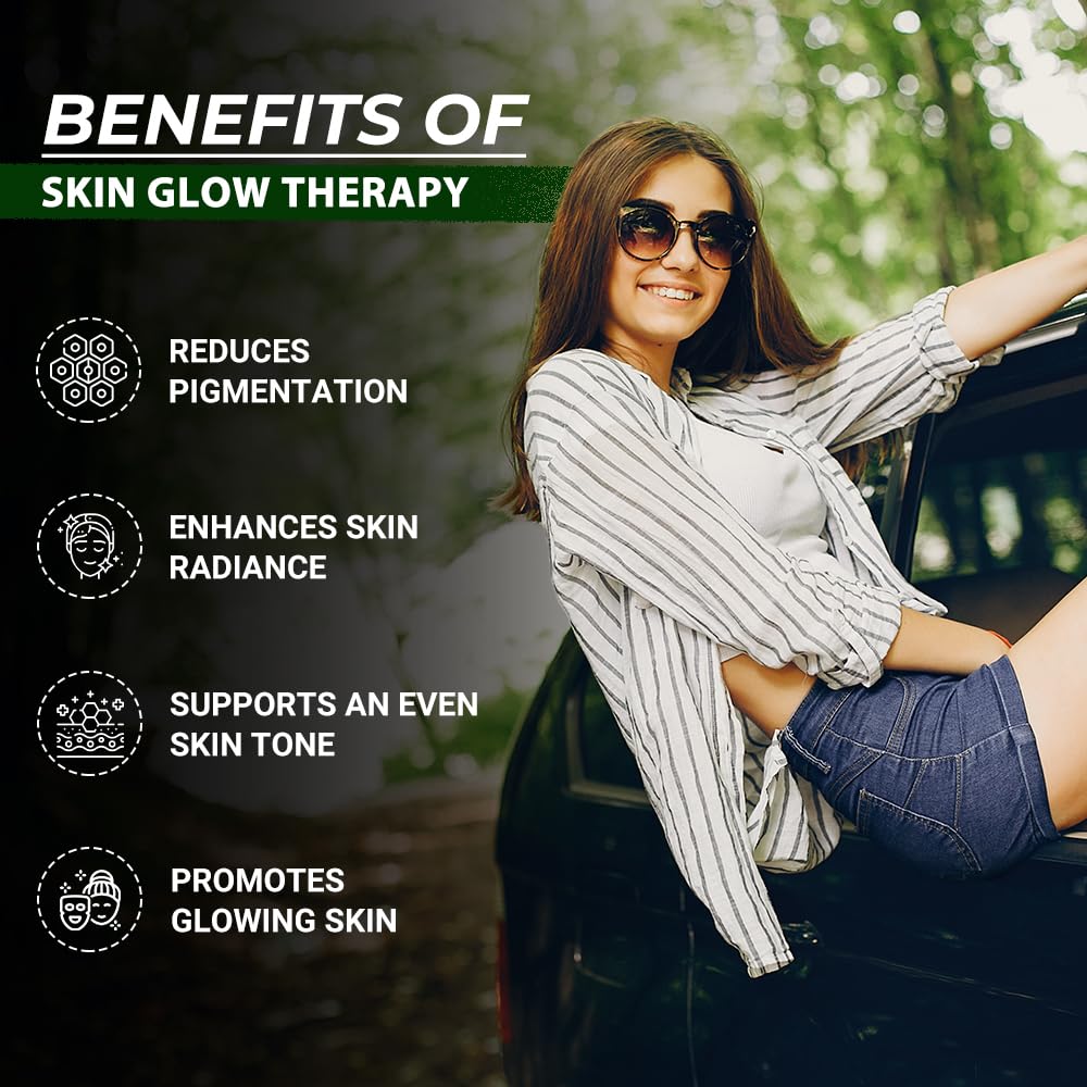 Divya Himalayan Skin Glow Therapy Glutathione 1000mg Capsules with Vitamin C, Vitamin E, Biotin & Grape Seed Extract for Radiant Skin for Men & Women 60 Capsules 2
