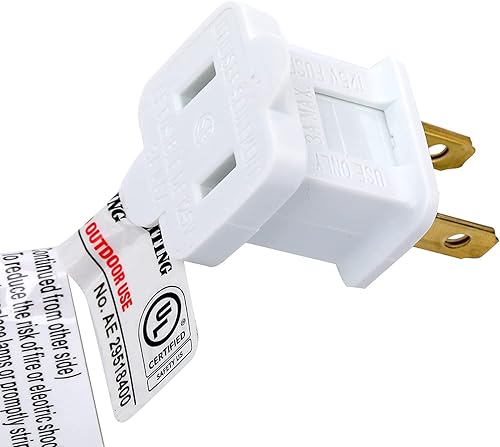 Miniatura 4 de Erlandens Luces de Navidad blancas cálidas de 250 pies 500 luces LED de Navidad para exteriores e interiores alta calidad impermeables no parpadean