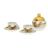 THUN - Set 2 tazzine caffè e zuccheriera Country