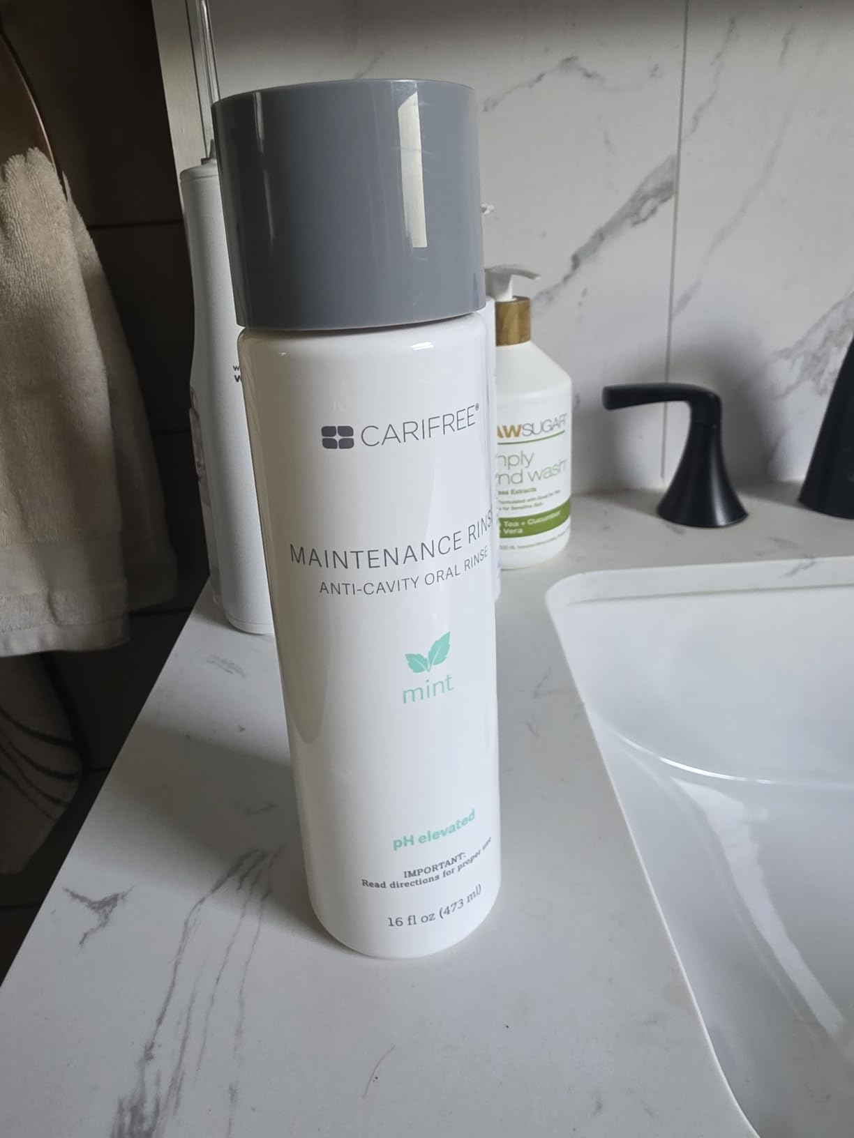 CariFree Maintenance Rinse, Mint Flavored, Anti-Cavity Fluoride Mouthwash, Dentist Recommended, Prevents Oral Decay, Freshens Breath, Alcohol-Free, Neutralizes pH (Previously CTx3)