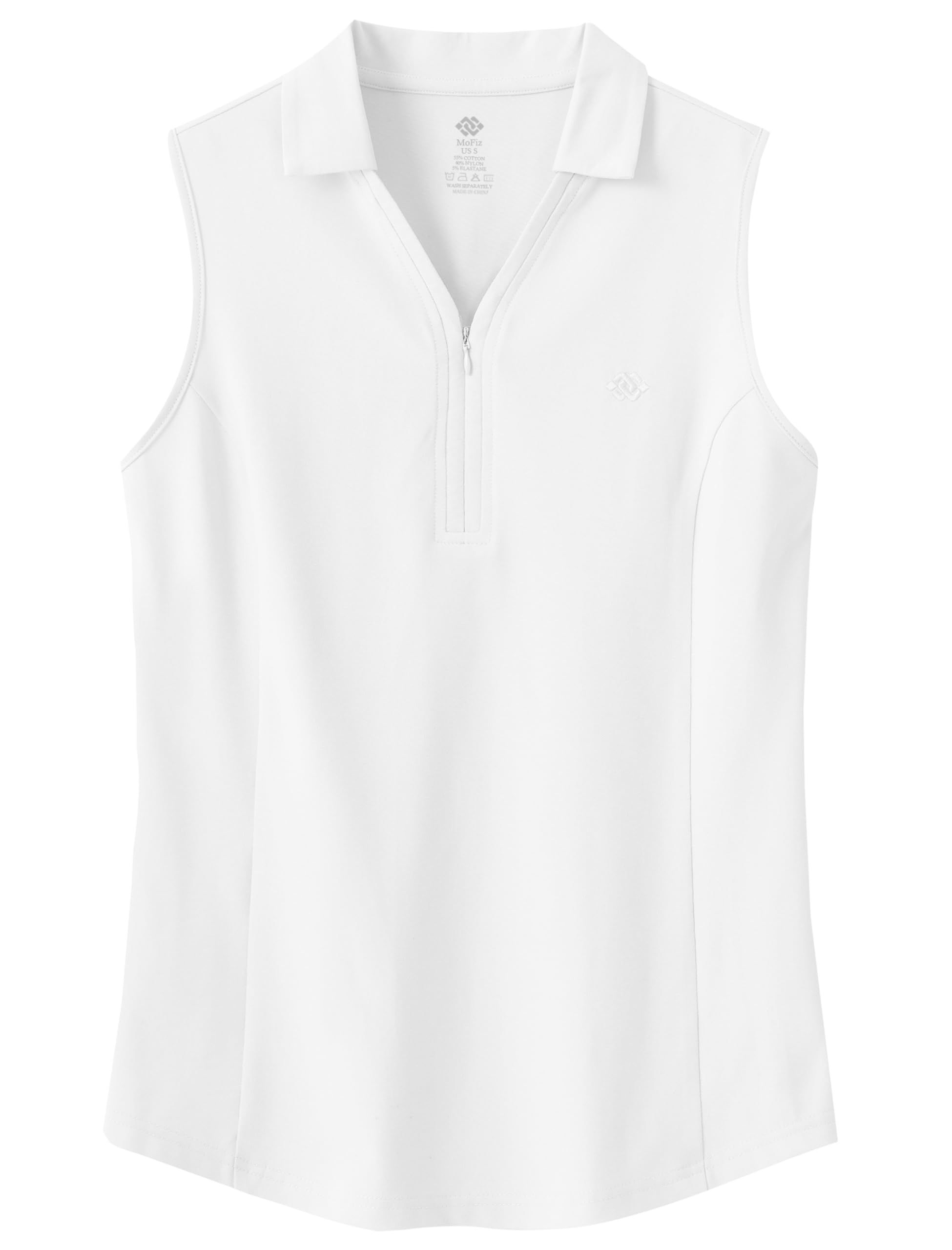 MoFiz Mujer Polo sin Manga Verano Camiseta Trabajo Deportivo Transpirable Golf Tops
