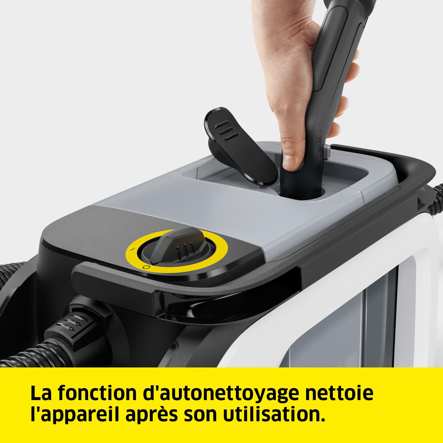 KÄRCHER Shampouineuse SE 3 Compact, Aspiration : 500W, Réservoir Eau : 1,7L, Surface : 2,76m2, Poids : 4,1kg, Flexible d'Aspiration, Buses de Lavage : Tissus et Fentes
