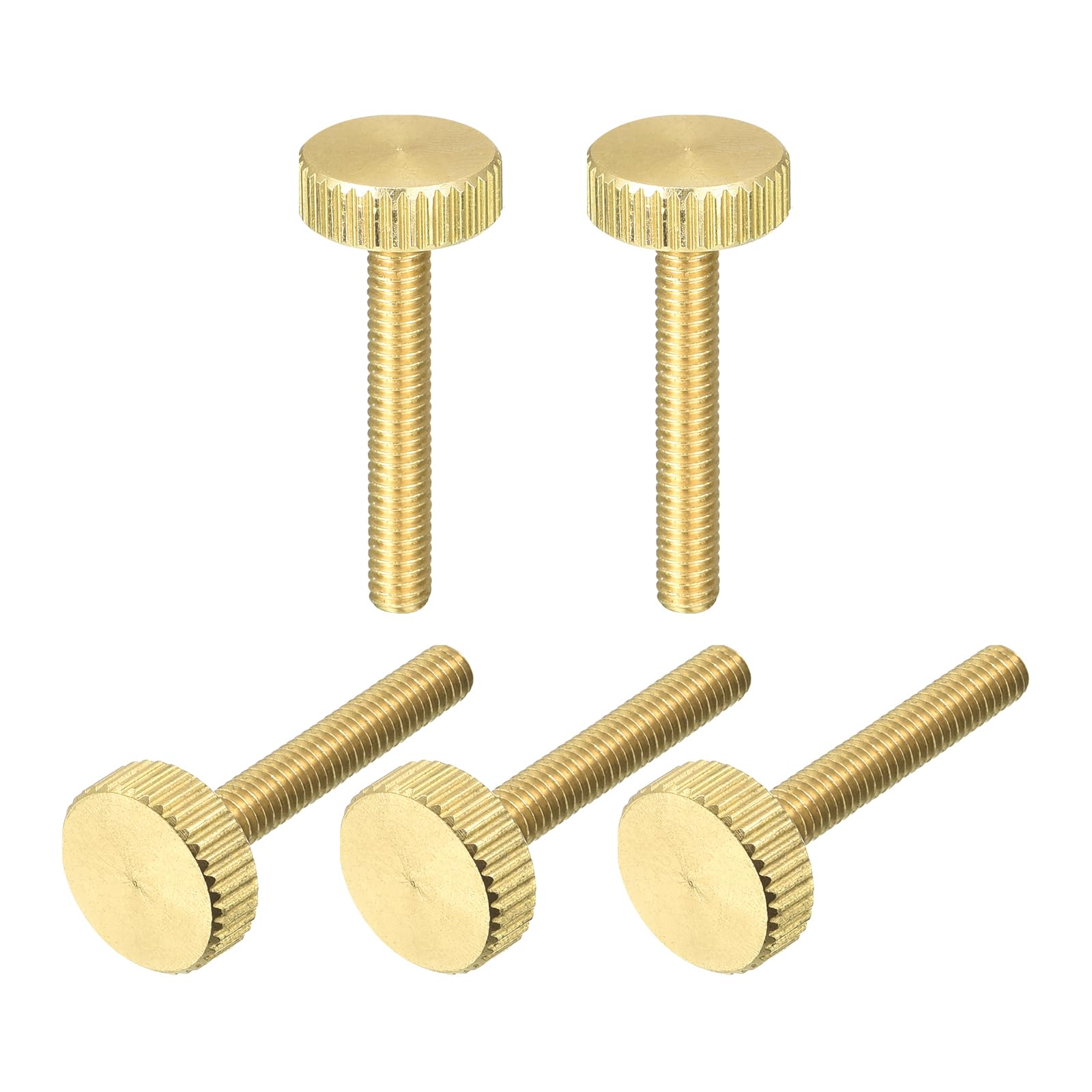 Brass Thumb Screws - M5 Knurled Fasteners -19