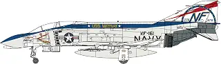 ファインモールド 1/72 ジェット機シリーズ アメリカ F-4N 戦闘機 VF-161 “バイセンテニアル NF100” プラモデル FX17