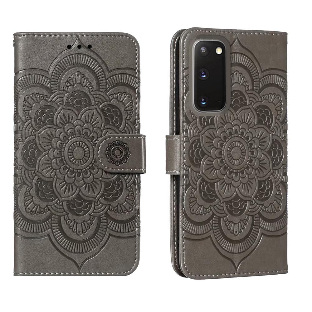 for samsung galaxy s20 fe 5g (not fit s20) case wallet with card holder kickstand magnetic soft leather flip fold case for samsung s20 fe 5g cover (purple)