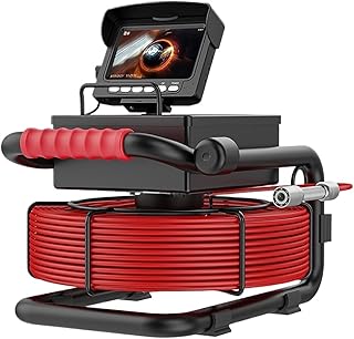 排水管検査カメラ 下水管検査カメラ IP68 排水管 17MM/22MM 1200TVL 下水管 工業用内視鏡 4.3 モニター付き