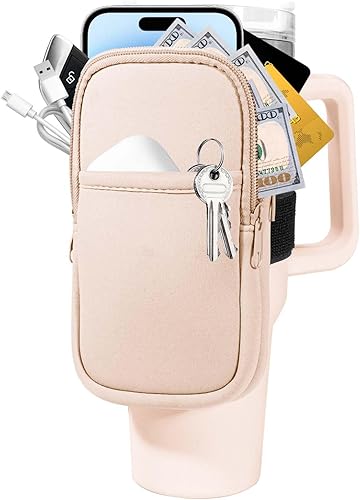 Bolsa para botella de agua Stanley Quencher Adventure de 40 onzas, accesorios para vaso de gimnasio para mujer, bolsa de vaso para tarjetas, llaves,
