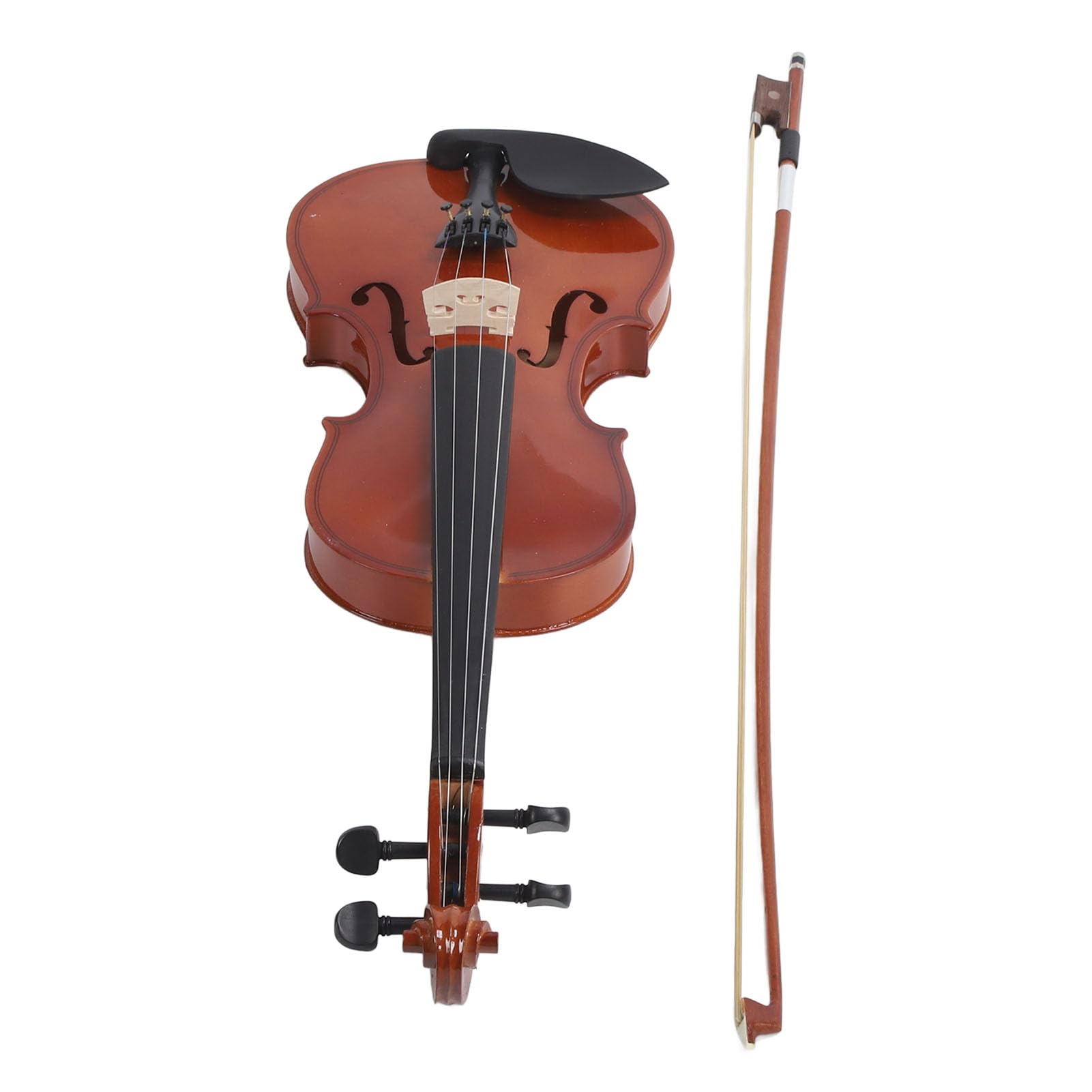 RiToEasysports Violino, 4:4 Violino Acustico Violini per Studenti in Tiglio con Custodia Triangolare in Palissandro per Principianti Adulti Performance Musicale