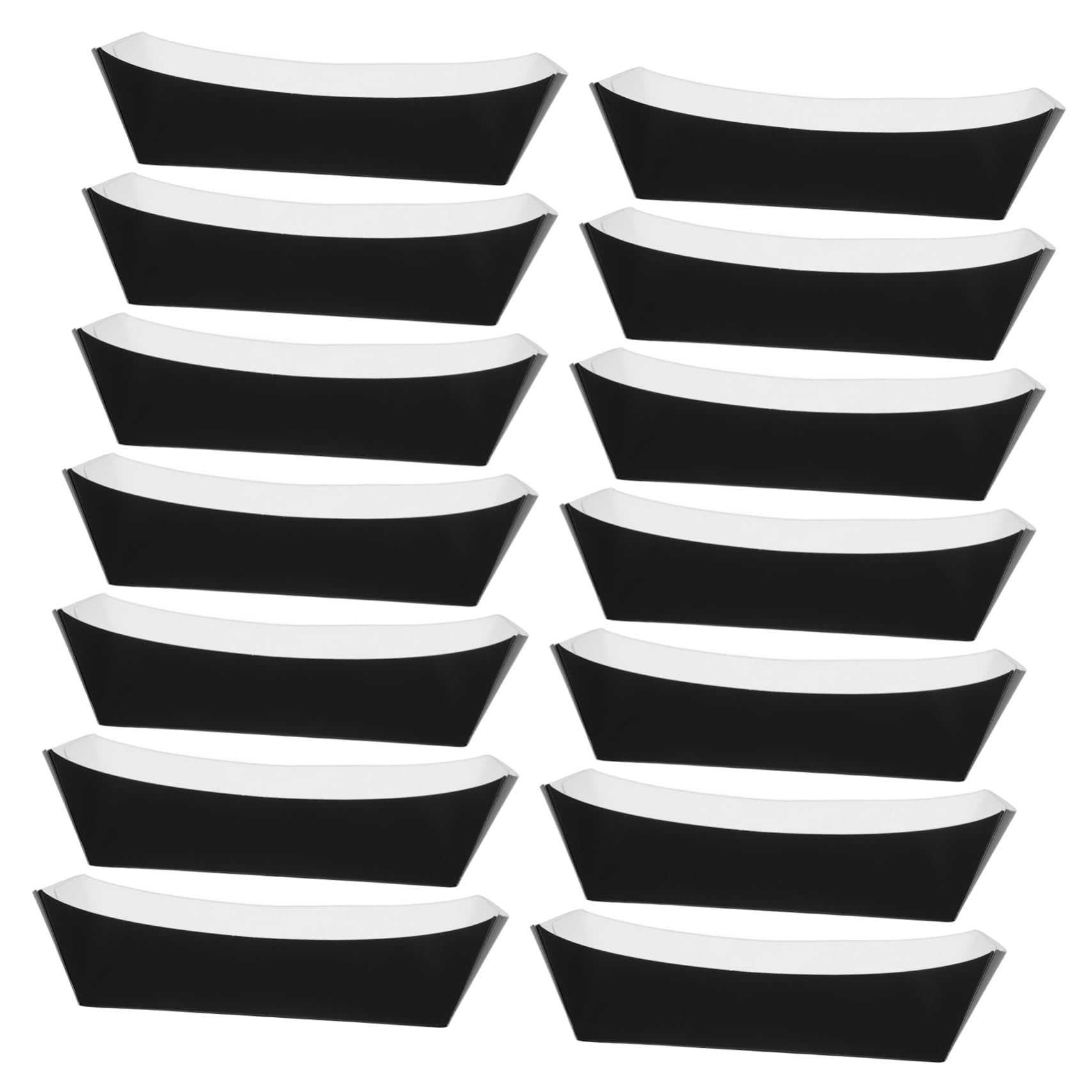 SOESFOUFU 20 Pack Paper Food Trays for Takeout Bbq Chicken Wings Easy to Carry Party Decorations