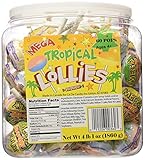Ce De Candy Mega Tropical Lollies (60 Pops Per Tub)