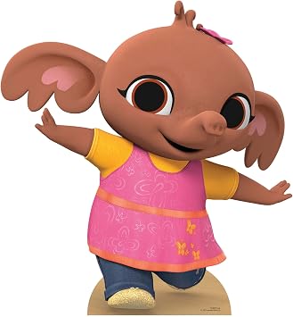 STAR CUTOUTS SC4047 Sula Star Mini Bing Animation Cardboard Cutout l Party Decoration l Birthdays l Puppet Show Props l Official Bing Supplies, Multicolor