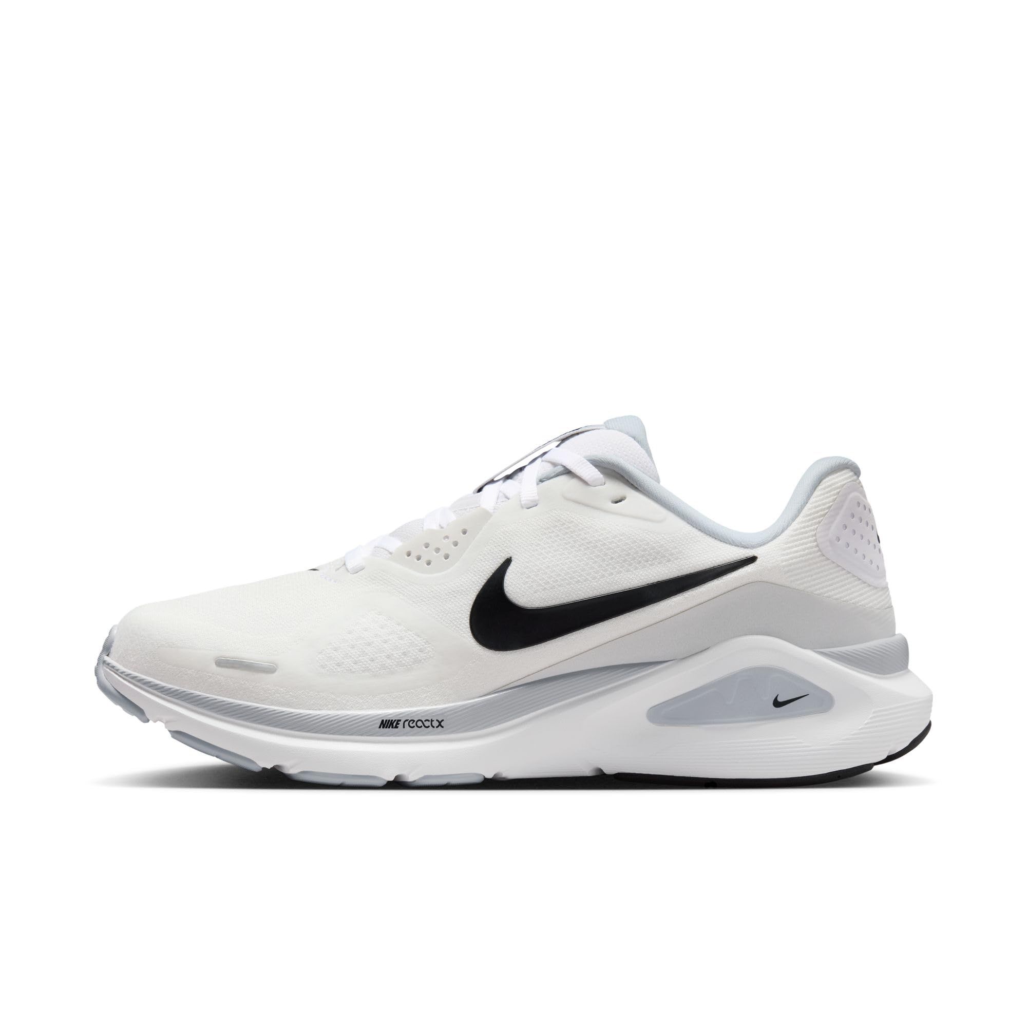 Nike Structure 26 Straßenlaufschuh Für Damen, White/Black-Pure Platinum, HJ1101-101, 44.5 EU (W 12 US)