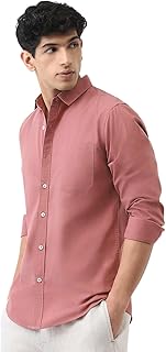 Urbano Fashion Men's Cotton Full Sleeve Regular Fit Casual Solid Shirt
