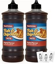 Traditional Chip Shop Vinegar 2 x 315ml – Maltflaven Non-Brewed Condiment – Authentic Fish & Chip Shop Taste – Ready-to-Use Vinegar for Takeaways, BBQs & Home Use