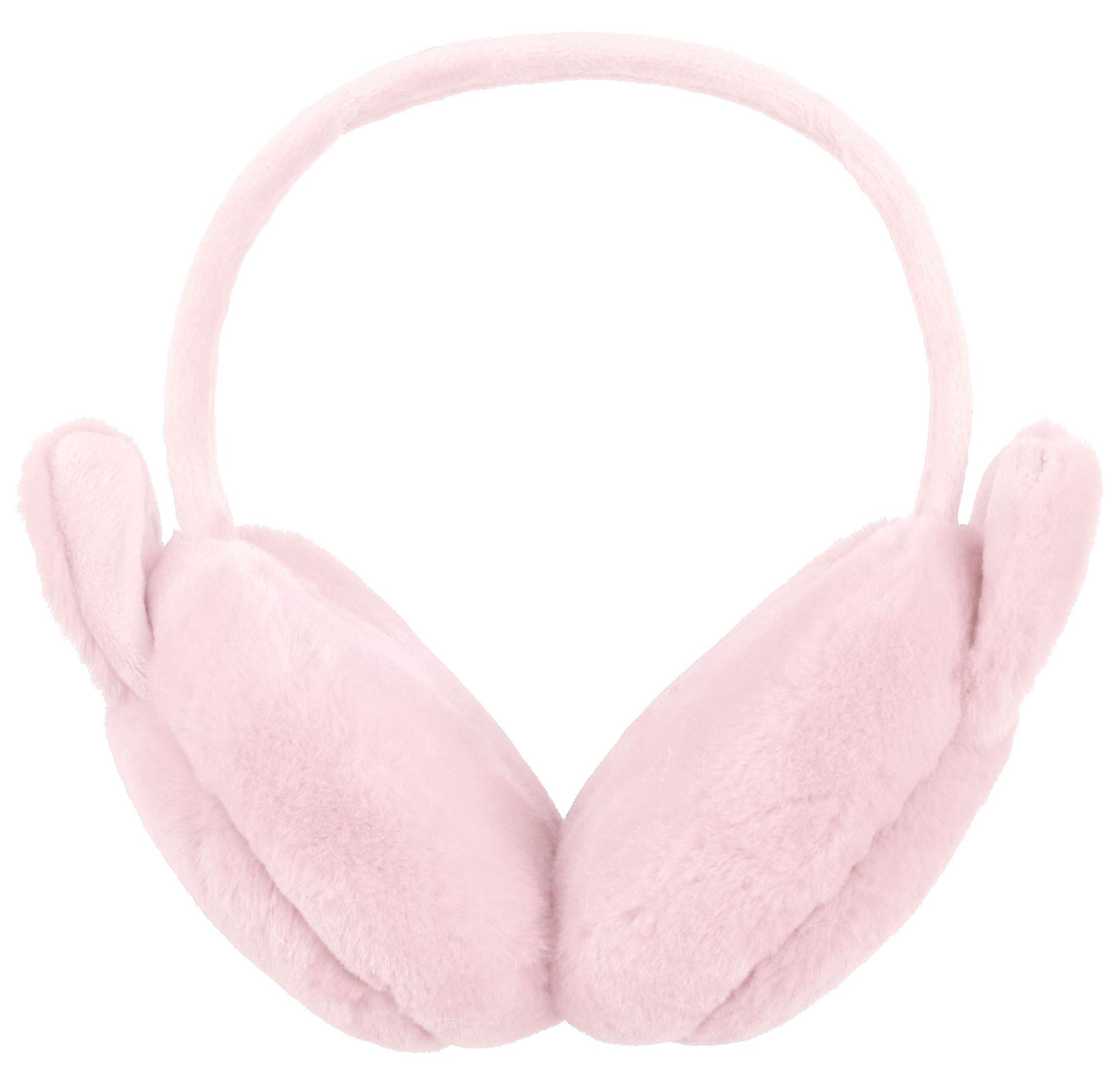 Metastor Kids Adorable Soft Plush Bunny Foldable Winter Earmuffs