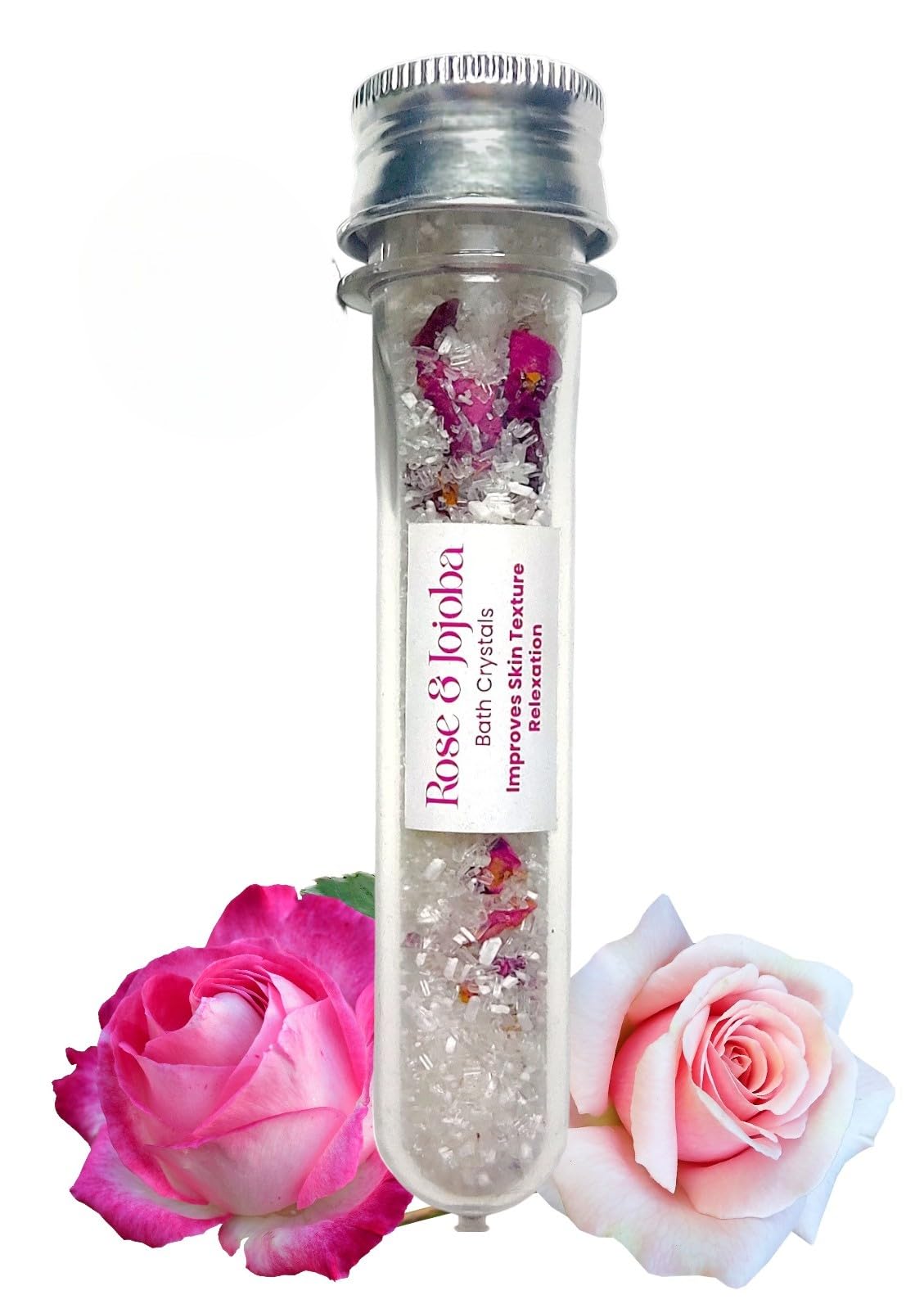 Epsom Bath Salts - Rose Oil | Foot Spa | Body Scrub For Women | Aromatherapy, Muscle Pain Relief & Relaxation (1)