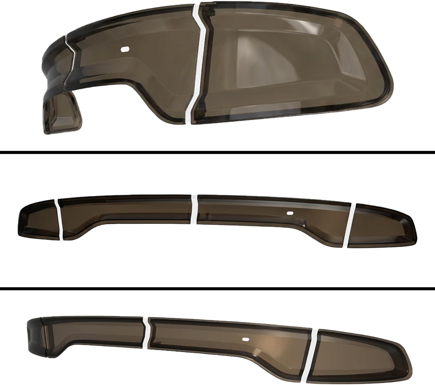 Tail Light Covers Guards Fit for Dodge Charger GT SRT SXT SE R/T Scat Pack 2015-2024, Smoked Black Rear Light Protective Cover Guards Trim Set Exterior Accessories