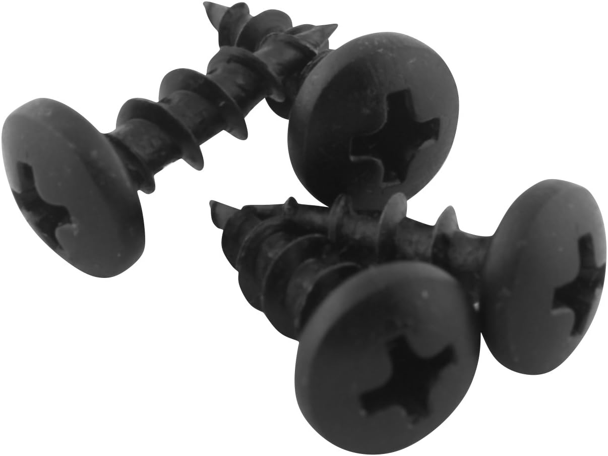 #10 x 5/8" Deep/Coarse Thread Phillips Pan Head Screws Black Phosphate, 1000 Pack