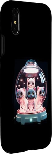 Miniatura 6 de iPhone 14 Pro Alien Kitten Toy Glass Globe Decororation Cute Cat Case