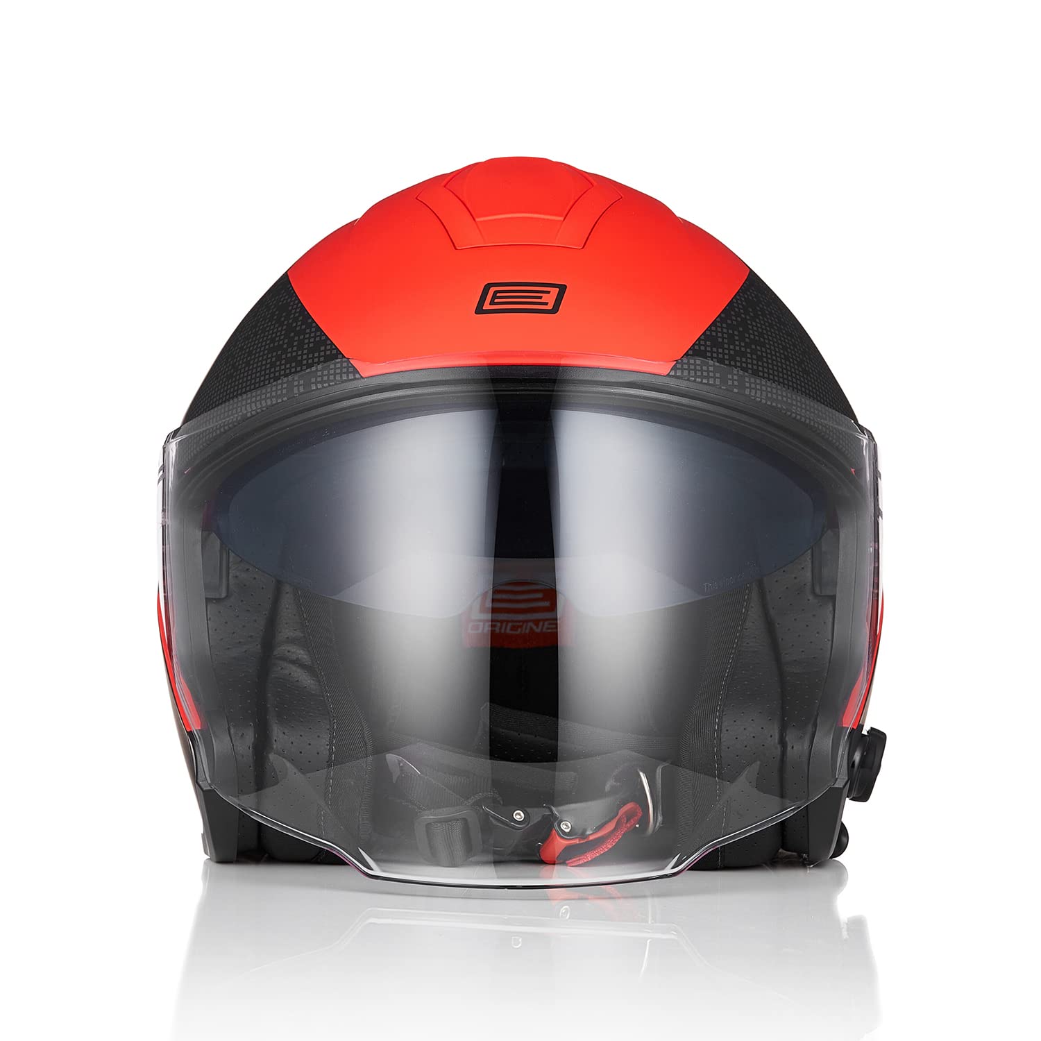 ORIGINE Casco Moto Jet Bluetooth Casco Scooter con Doppia Visiera Omologato ECE 22-06
