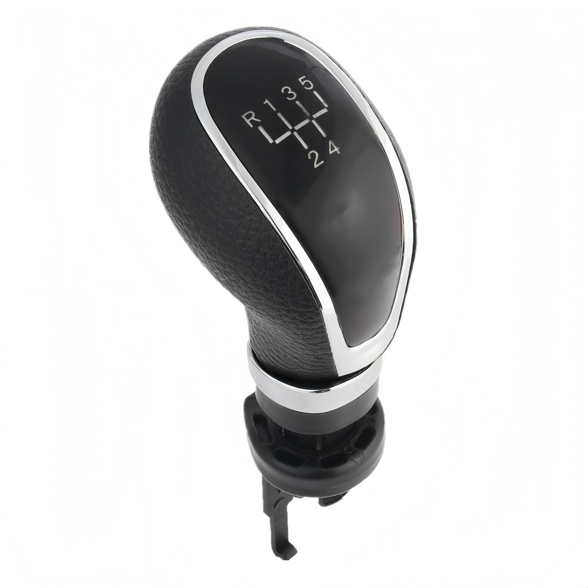 Jeocoai Car Gear knob for Opel for Insignia 2003-2017 Car-Styling 5/6 for Speed Gear Stick Shift Knob Leather Boot(5S Gear)
