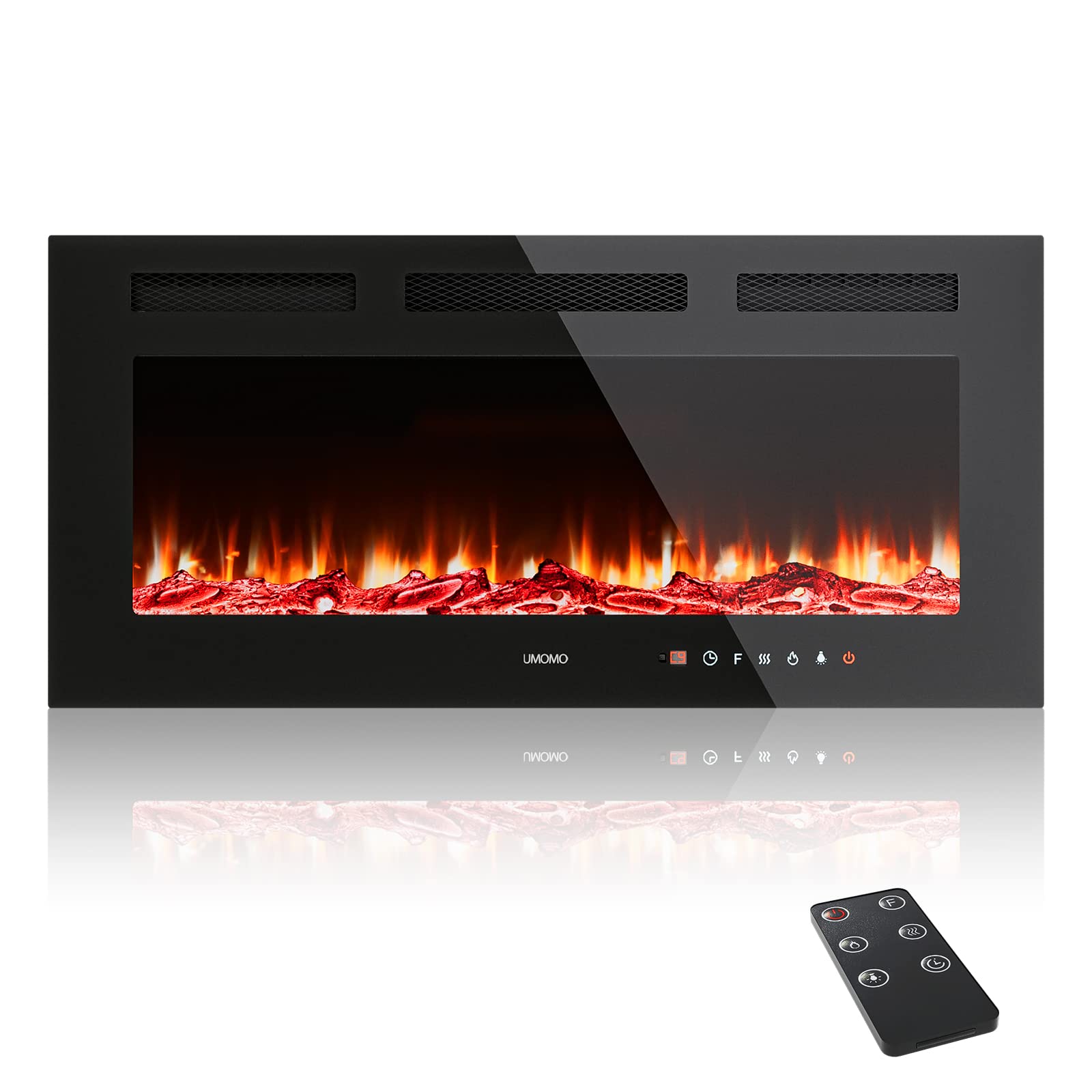 Buy UMOMO 36 inch Electric Fireplace Recessed and Wall ed Electric