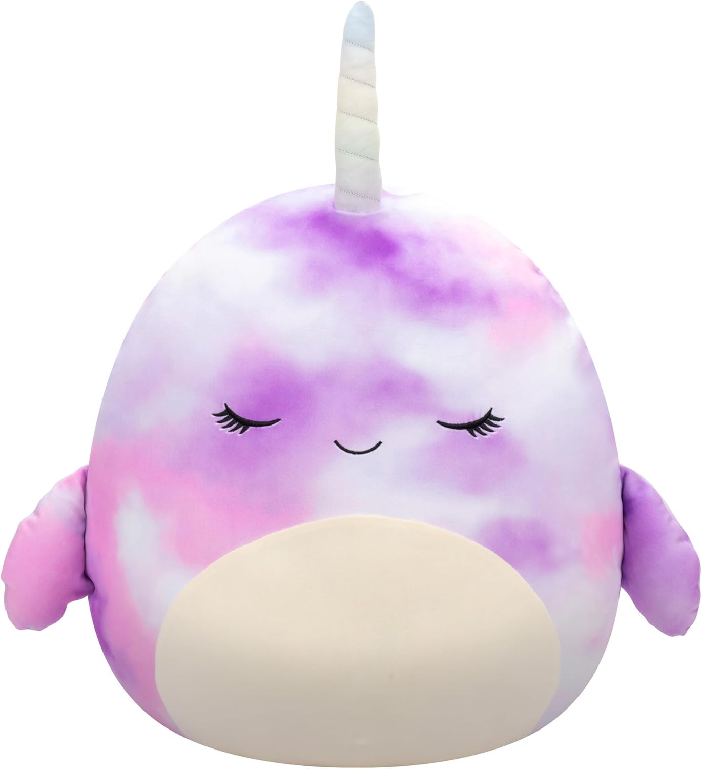 Squishmallows Original 20-Inch Nabila Purple Tie-Dye Narwhal - Official Jazwares Jumbo Plush